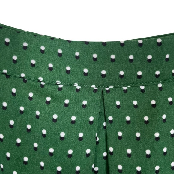 Who What Wear Green Tiny Polka Dot Button Front Maxi Skirt w Pockets Size 6 - Picture 10 of 13